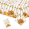PUEVENYI 1PCS Fall Maple Pumpkin Tablecloth - 108 x 54