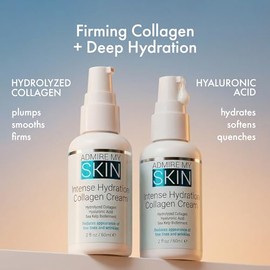 Admire My Skin Anti Aging Face Moisturizer - Anti Wrinkle Cream Contains Hyaluronic Acid, Collagen Cream, Sea Kelp Bioferment 2 ounce