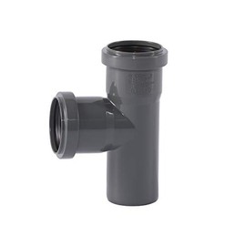 Ostendorf HTsafe Junction DN 50/50 mm 87 Degree HT Pipe, Grey, 87° - dn 50 / dn 50