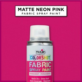 Tulip ColorShot Instant Spray Fabric Color 3oz. Neon Pink