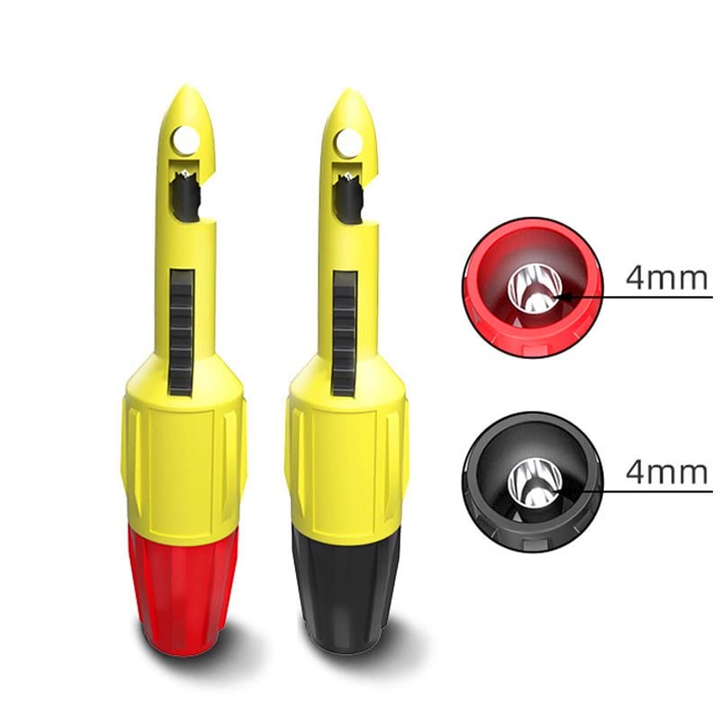 Cleqee 4mm Socket Insulated Wire Piercing Puncture Probe Back Probe