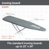 oliso Ironing Board Cover – 100% Cotton with Professional Felt