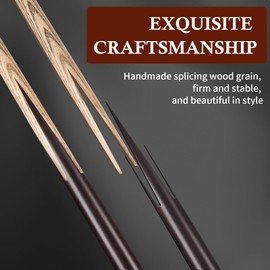 Kmise 57 inch Pool Cue, 19oz Cue Stick with 9.5mm Professional Tip, Handcraft, Made of Chacate Preto Wood, Bar or House Use for Men or Women, Pool Sticks for Adults (19oz)