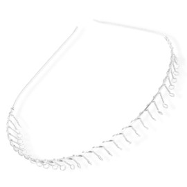 Topkids Accessories Metal Hairband with Teeth for Men and Women, Hair Bands for Women, Headbands Men, Metal Wavy Zigzag Hairband, Zig Zag Headband, Hair Bands for Men (Silver)