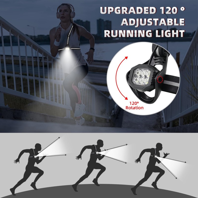 YOSKY 800 Lumen Chest Light, Running Light for Runner with