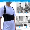 Rib Brace Chest Binder Belt for Men and Women, Breathable