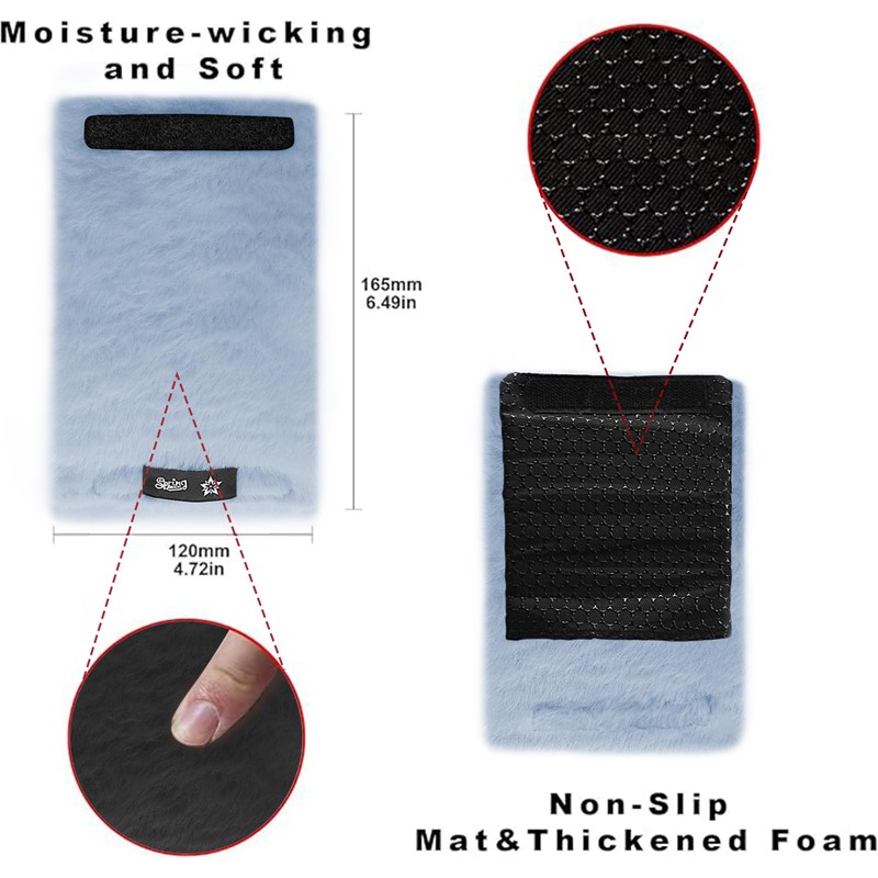 SPRING SEAON Walker Hand Pads Fluffy Walker Handle Cushions Non-Slip