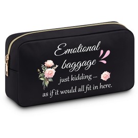 Funny Gifts for Women Sarcasm Cosmetic Bag Best Friend Birthday Gifts Funny Quotes Makeup Bag for Women Female Sister Bestie Humor Appreciation Gifts Travel Pouch for Birthday