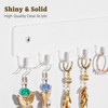 Acrylic Necklace Holder 2 Pack Wall Mounted Necklace Organizer Hanging