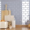 CRE8TIVE 16 Sheets Silver Peel and Stick Subway Tile Backsplash