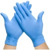 Nitrile Gloves, Anti-Slip,Disposable, Latex Free, Medical, Food,Pack of 100, Blue,Size
