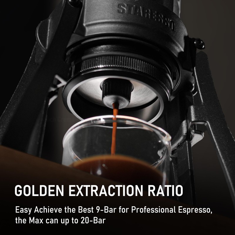 STARESSO PLUS SP300 Espresso Machine, Manual Portable Coffee Maker Compatible