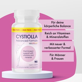 Cystiolla Capsules - Natural Plant Power - with Plant Extracts, Minerals and Vitamins - Contents 90 Capsules 1x