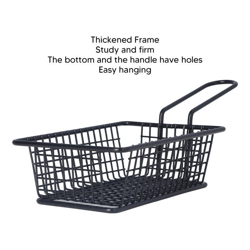 Fryer Basket Food Grade Stainless Steel French Fry Holder Frying