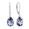 Rocayi Butterfly Drop Dangle Earrings 925 Sterling Silver Teardrop Leverback