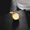 Stainless Steel Dainty Apple Men Brooch Lapel Pins Women Clasp