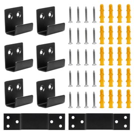 Sekonow Movable Mirror Clips for Wall Mounting, Stainless Steel Heavy Mirror Hangers Mirror Hanging Hardware Kit, Picture Frame Wall Mount Bracket Holder, 6Pack (14mm/0.55" Width)