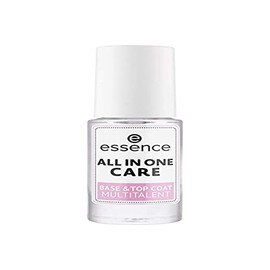 essence cosmetics All in one care base and top coat, multitalent, nail care, transparent, nourishing, natural, without acetone, vegan, microplastic particles free (8 ml)
