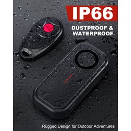 ONVIAN Car Alarm System, Ultra-Loud 113db Bike Alarm with Remote, IP66 Waterproof Anti Theft Car Device Vibration Motion Sensor, Bike Accessories for Motorcycle Moped Scooter Doors Window