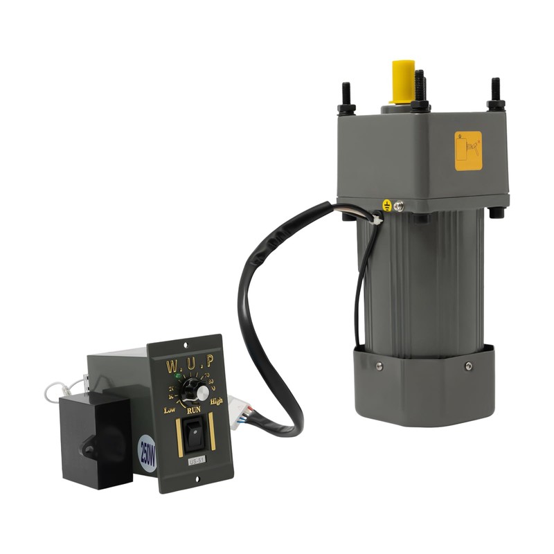 BJTDLLX Variable Speed Motor, 250W 5K Gear Motor + Reducer