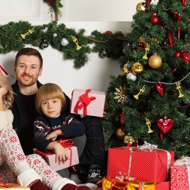 NUOBESTY 12 Pcs Christmas Trumpet Musical Instruments Plastic Mini Violin Model Christmas Tree Hanging Decoration for Christmas DIY Wreath Party Home Decor Golden