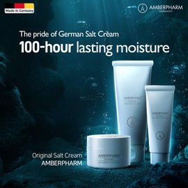 Amberpharm Original Salt Cream 8% NaCI 125 ml Salt Cream Natural Cosmetics for the Whole Family Dermatest Cream for Dry Skin Blemished Skin Sensitive Skin