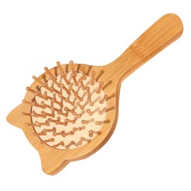 WOONEKY Hair Styling Tool Women's Hair Brush Soft Hair Comb Detangle Brush for Women Teen Bamboo