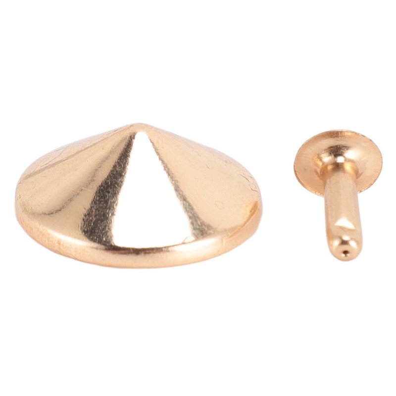 100 Sets Mushroom Rivets Stud 22mm DIY Iron Cone Spikes