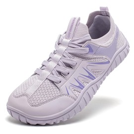 HOBIBEAR Barefoot Shoes for Women Men Slip On Walking Sneakers Purple, 9 Wide Women/8 Wide Women