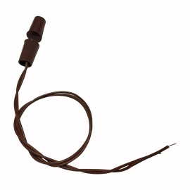 AuthorizID 1 Door & Window Alarm Contact Switch Normally Closed Small, 5/8" X 3/8"--Brown