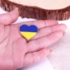 Ukrainian Flag Enamel Pin Blue Yellow Heart-shaped Ukraine Badge Brooch