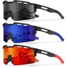 KALIYADI Polarized Sport-Sunglasses-Men Cycling Sunlasses: Lightweight Running Sun Glasses UV400