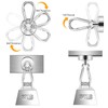 Wukong 25 mm Neodymium Magnets Hooks, Pack of 4 Strong