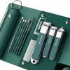 Bibykivn Professional Stainless Steel Pedicure and Manicure Set (Moss Green)
