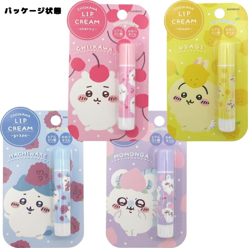 Shobido Chiikawa Lip Balm, Rabbit, Lemon Scent, 467178, Twitter LINE