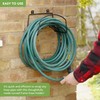 BLOSTM Wall Mounted Garden Hose Hanger - Solid Steel Hose