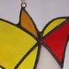 Stained Glass Hummingbird Window Hanging Handcrafted Tiffany Style Sun Catcher
