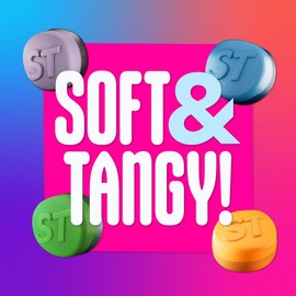 SweeTARTS Gummies Fruity Splitz, Candy, Sweet and Tart, Back to School Sweet Treat, 3 oz, 12 ct