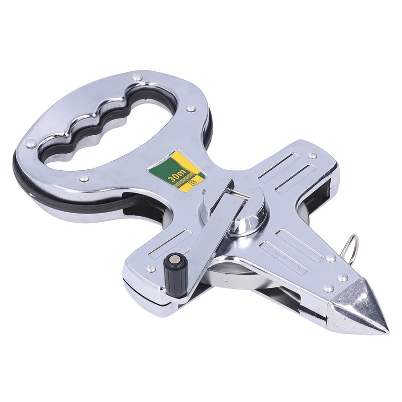 30m Portable Stainless Steel Frame Ruler Thick Durable Hand Operated