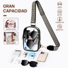 Bolsa Transparente 3 Bolsillos, Crossbody Mujer Transparente,Bolsa Transparente Para Mujer,