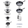 T-fal All-In-One Hard Anodized Dishwasher Safe Nonstick Cookware Set, 12-Piece,