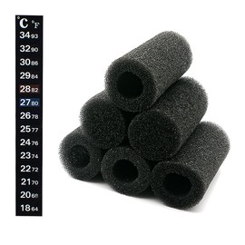 IAFVKAI 6 PCS Pre-Filter Sponge Aquarium Foam Sponge Roll Intake Filter Cover for Fish Tank