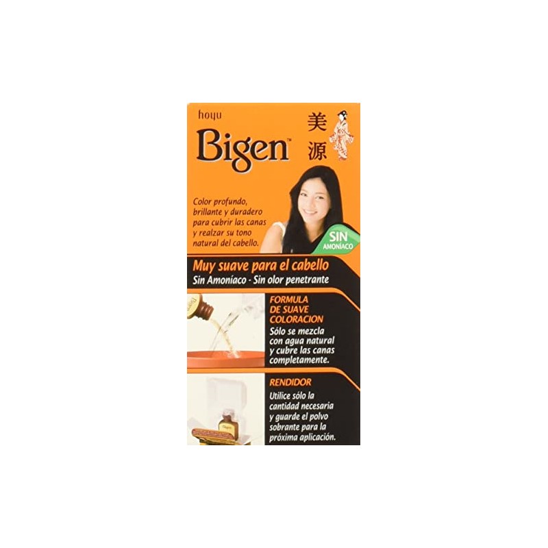 BIGEN Pack de 12 tintes marca bigen polvo tono,"bp negro