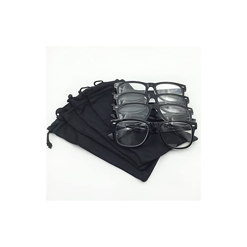 grinderPUNCH 4 Pairs Deluxe Reading Glasses Spring Hinge Stylish Readers