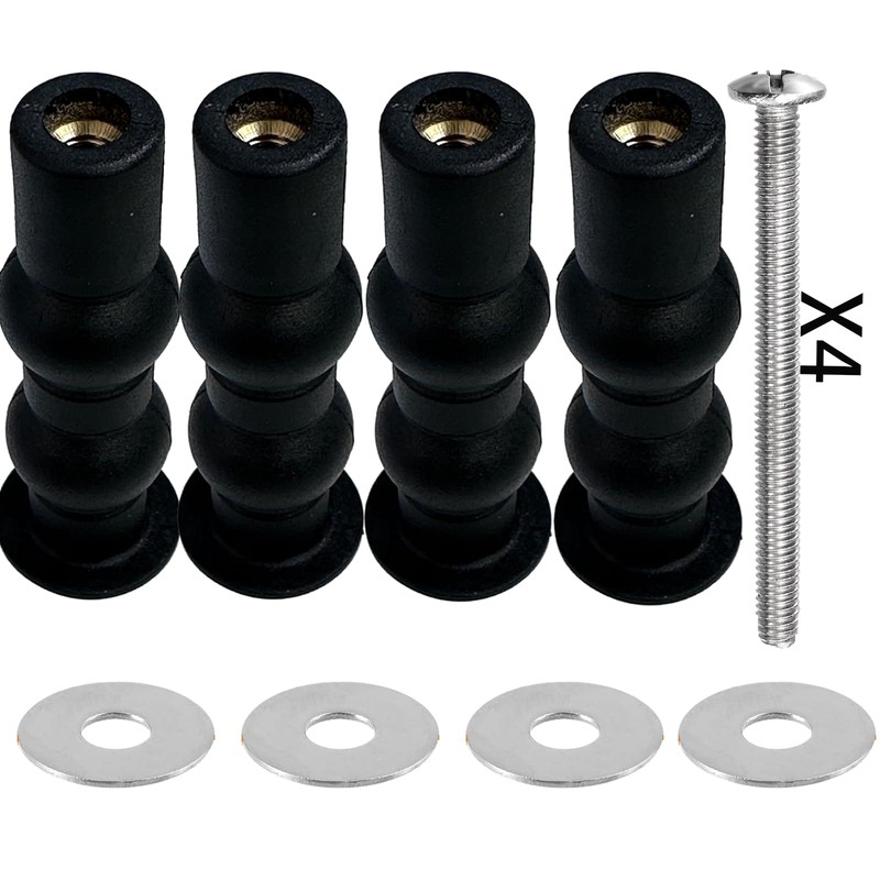 4 Pcs Toilet Seat Bolts Screws, Toilet Seat Top Part