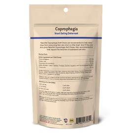 NaturVet – Coprophagia Stool Eating Deterrent Plus Breath Aid – Deters Dogs from Consuming Stool – Enhanced with Breath Freshener, Enzymes & Probiotics