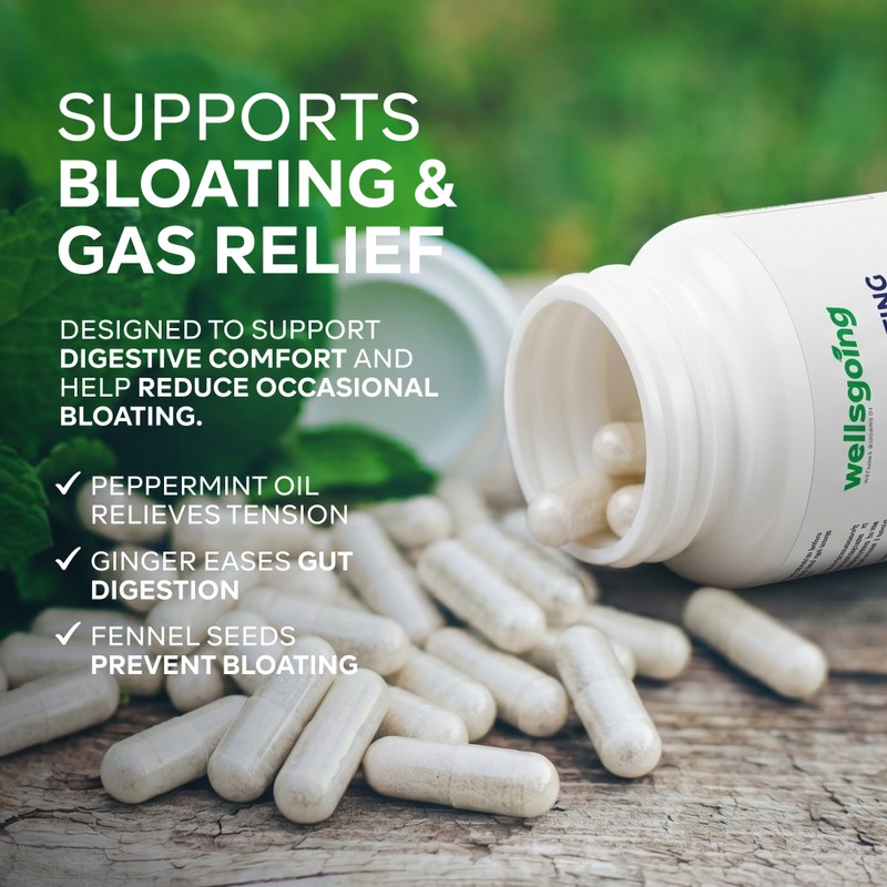 Anti-Bloating Formula – Digestive Enzymes & Herbal Blend for Bloating
