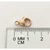 Unbranded 3pcs 13mm 14k ROSE gold filled oval trigger Clasp