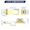 PATIKIL Household Cabinet Password Lock Hasp Locks Combination Latch with