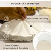 STRAODTIC Reusable Bowl Covers for Bread Proofing(2-Pack) – Double-Layer Linen